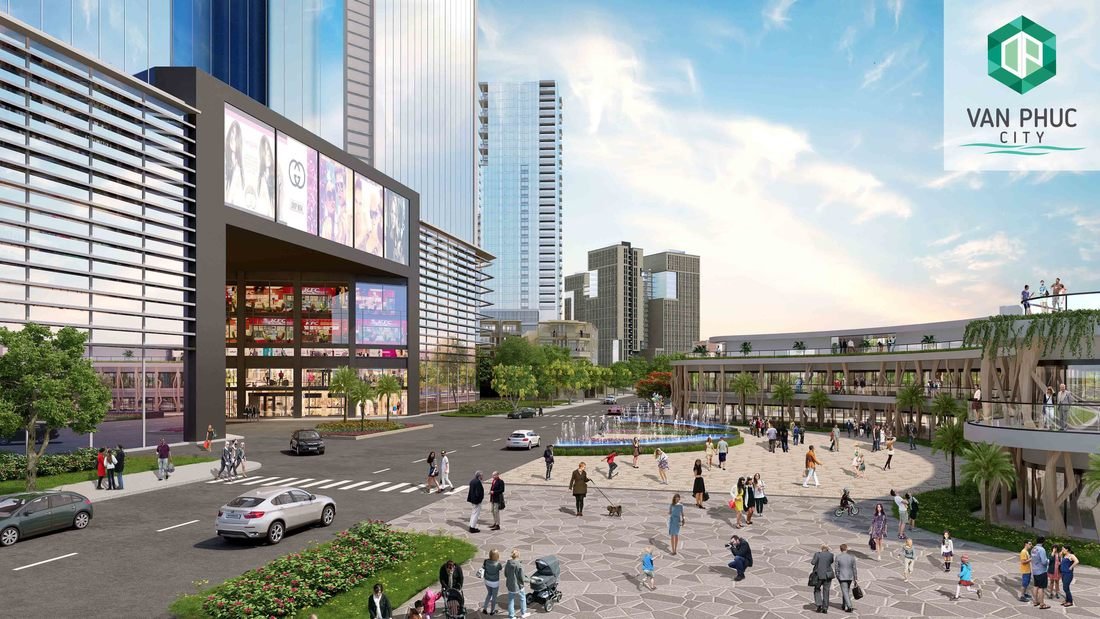 Cảnh quan chung tại Vạn Phúc City