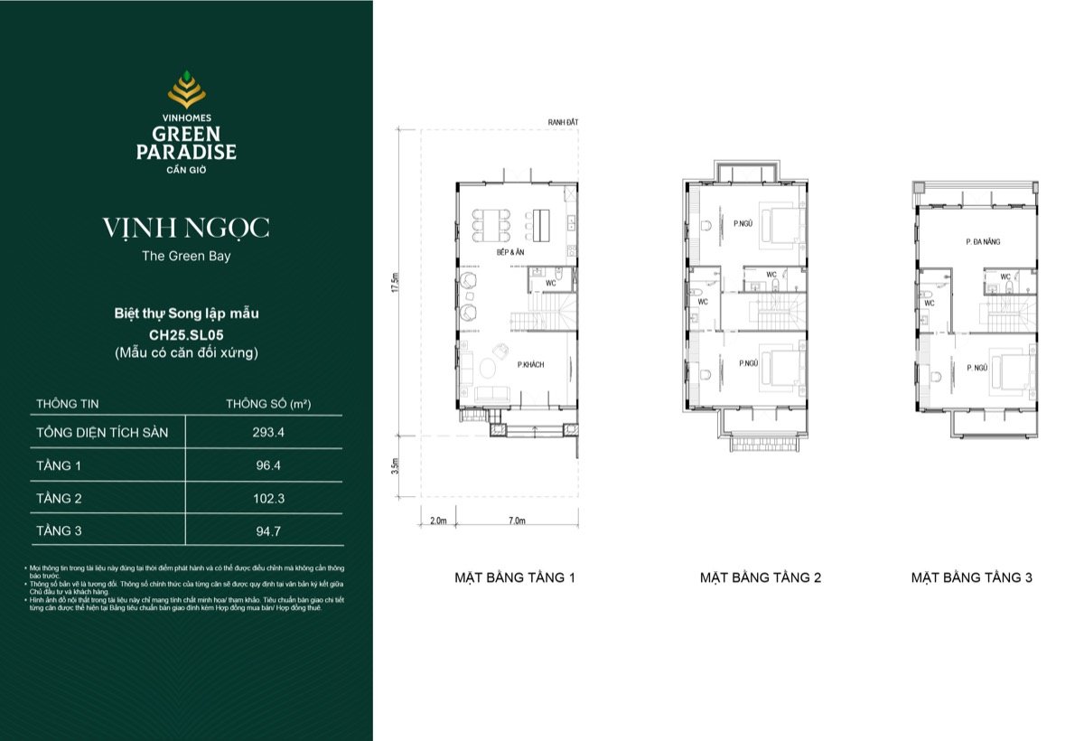 Biệt thự song lập · bản 1 phân khu Vịnh Ngọc Vinhomes Cần Giờ