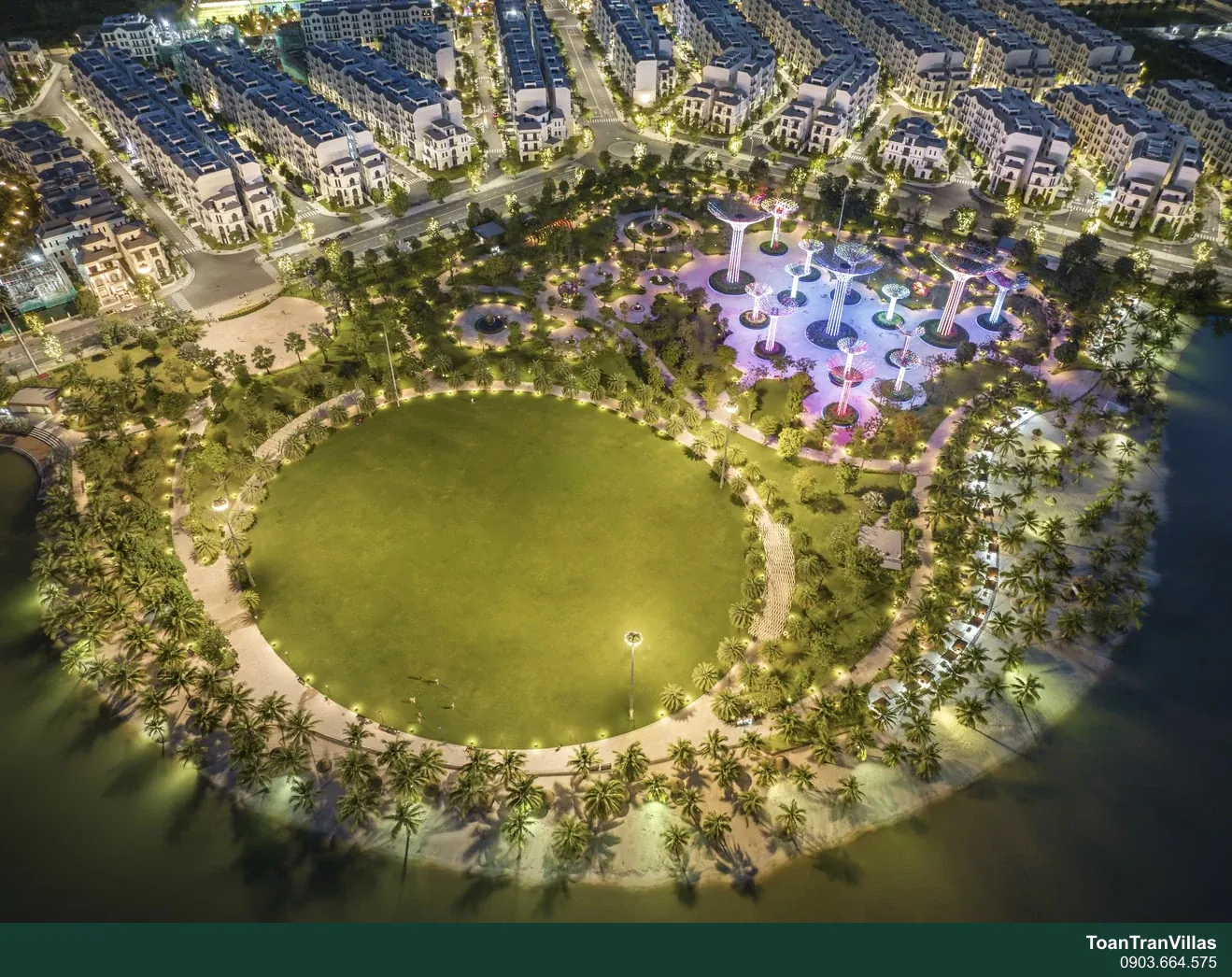 Công viên Ánh Sáng buổi tối, Vinhomes Grand Park