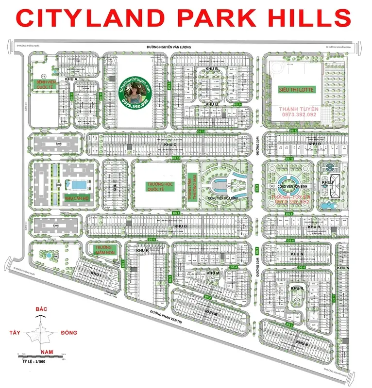 Mật độ xây dựng Cityland Garden Hills và Cityland Park Hills khác nhau thế nào